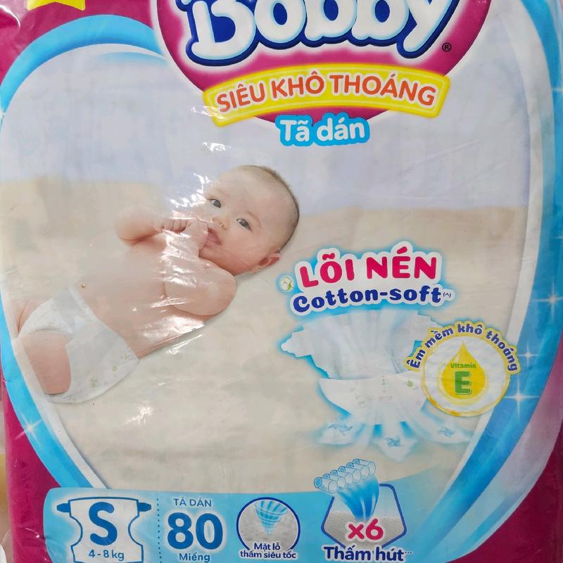 TÃ DÁN ÊM MỀN KHÔ THOÁNG BOBBY S80. ( 4-8kg) XEM MÔ TÃ SP TRUOC KHI MUA).