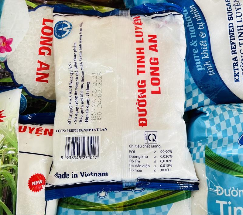 (GÓI 500G) Đường tinh luyện (đường cát trắng)/Đường phèn hạt Long An/Biên Hòa 2