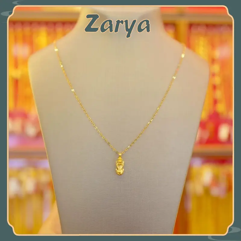 375 gold-plated original  lucky charm money catcher pixia necklace for women and men gift
