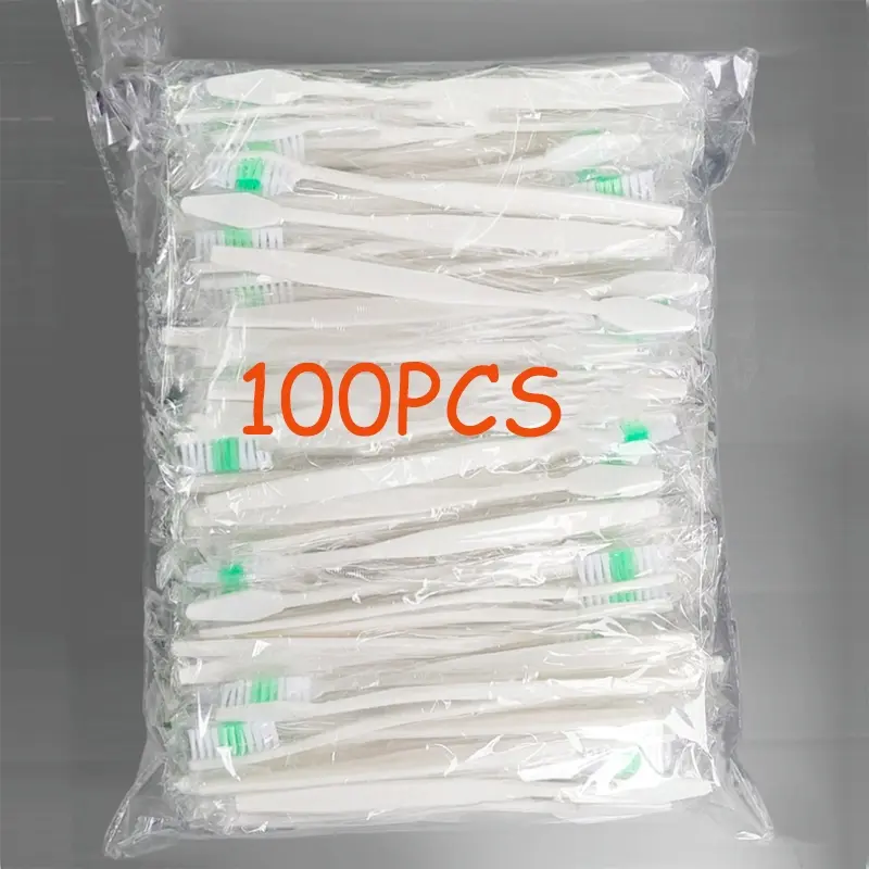 (COD)100pcs Disposable Toothbrush individually Packed -【 hotel supplies】