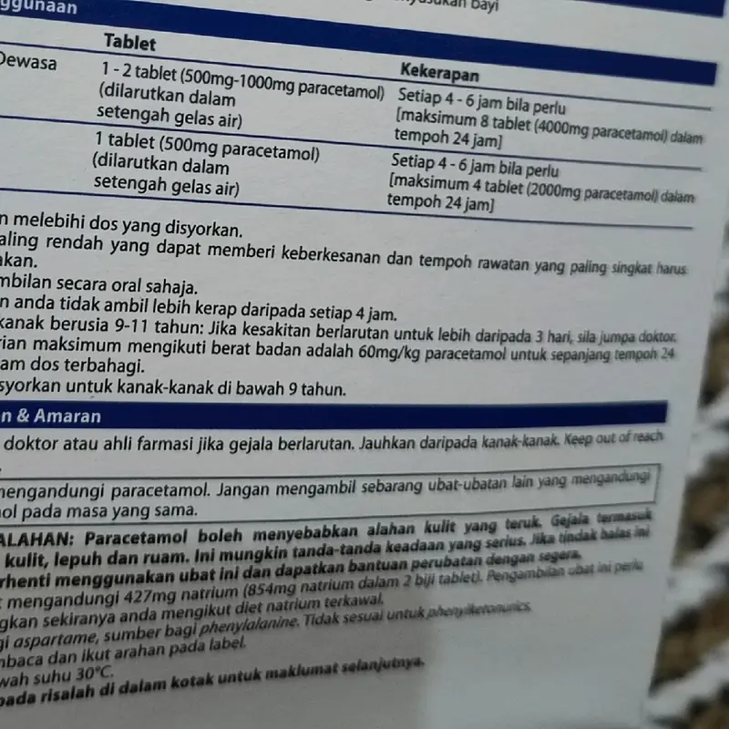 Panadol Soluble- Per Box isi 20 Tablet Dewasa& Anak 3