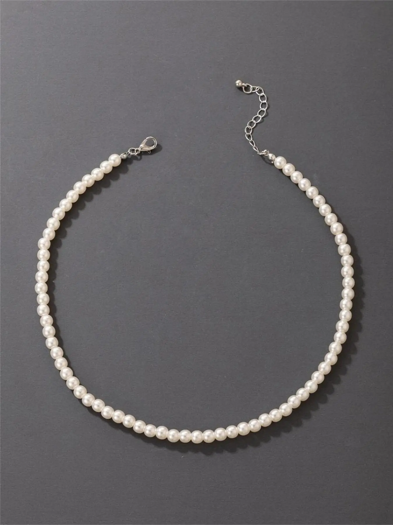 Faux Pearl Decorated Necklace for Women, Fashion Jewelry for Party, Daily Clothing Decor, Trendy All-match & Exquisite Jewelry for Birthday Gift without Box