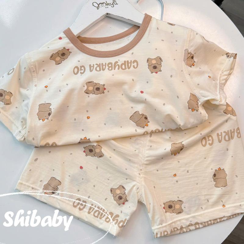 S92-[GUANPIGUO] SÉT QUẦN ÁO MÙA HÈ TENCEL CHO BÉ 2 TỚI 6 TUỔI 2