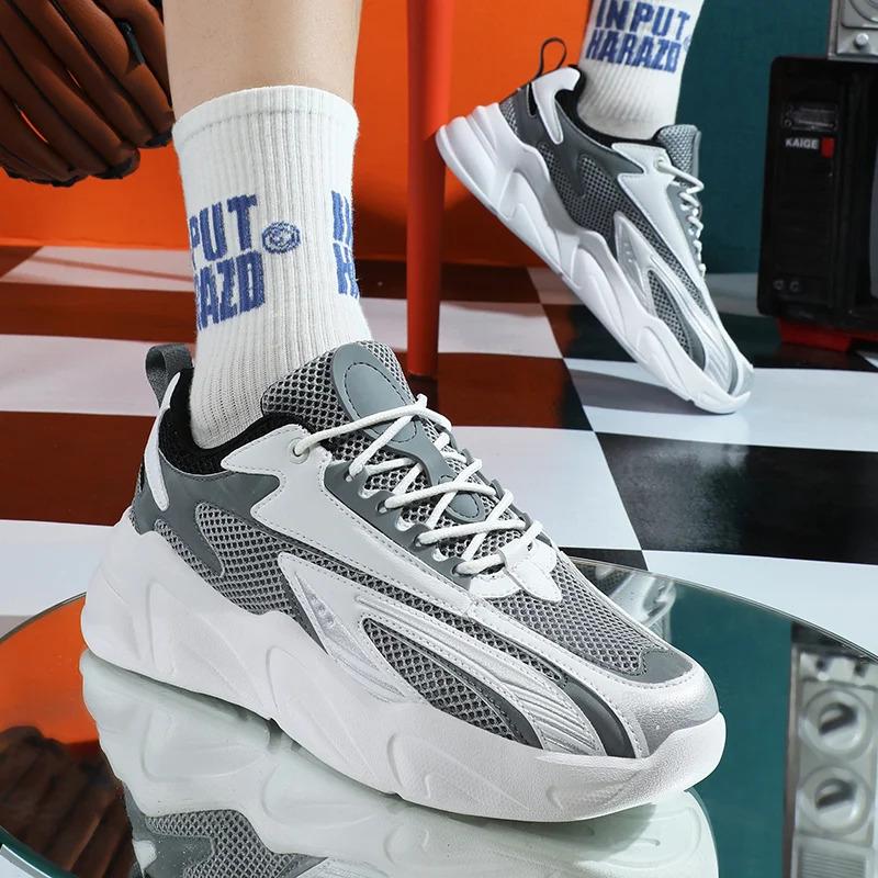 Customize Plus Size US 13 14 EU 47 48 Man Fashion Casual Sports Sneakers Blank Leather Running Walking Shoes for Men Athletic Closed_voghion.com
