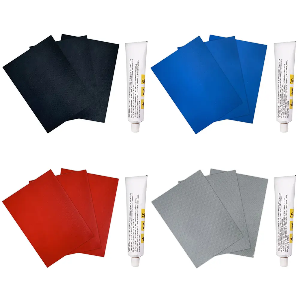Miếng Dán PVC Bảng Chèo Thuyền Bộ Keo 4 Cái, Không Thấm Nước, Miếng Dán Phục Hồi Dinghy Để Phục Hồi