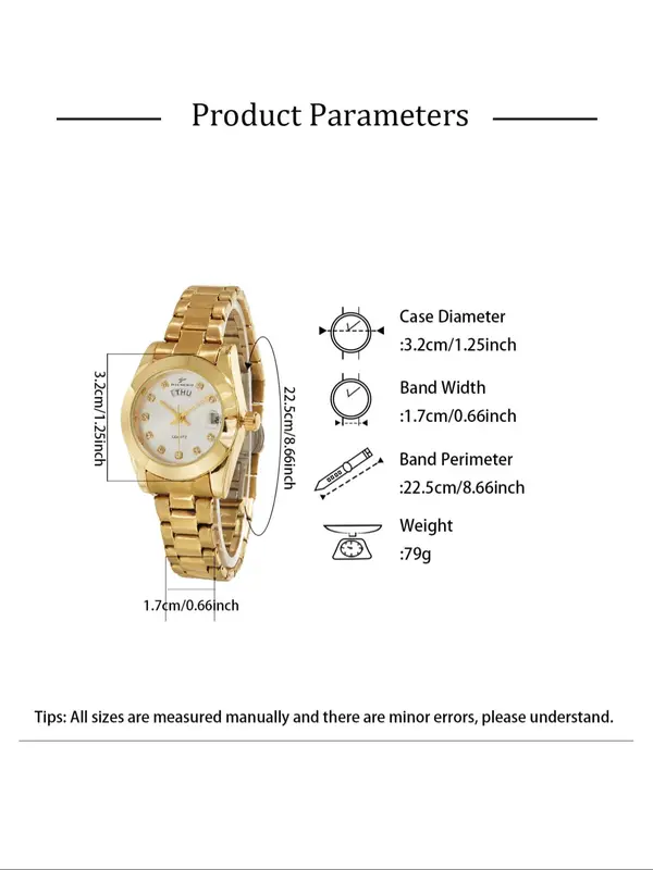 Mother'sday Gifts, Accurately Display The Day and Day Of The Week, A Stylish Gift with A Box, Modern A Watch for A Lady 1