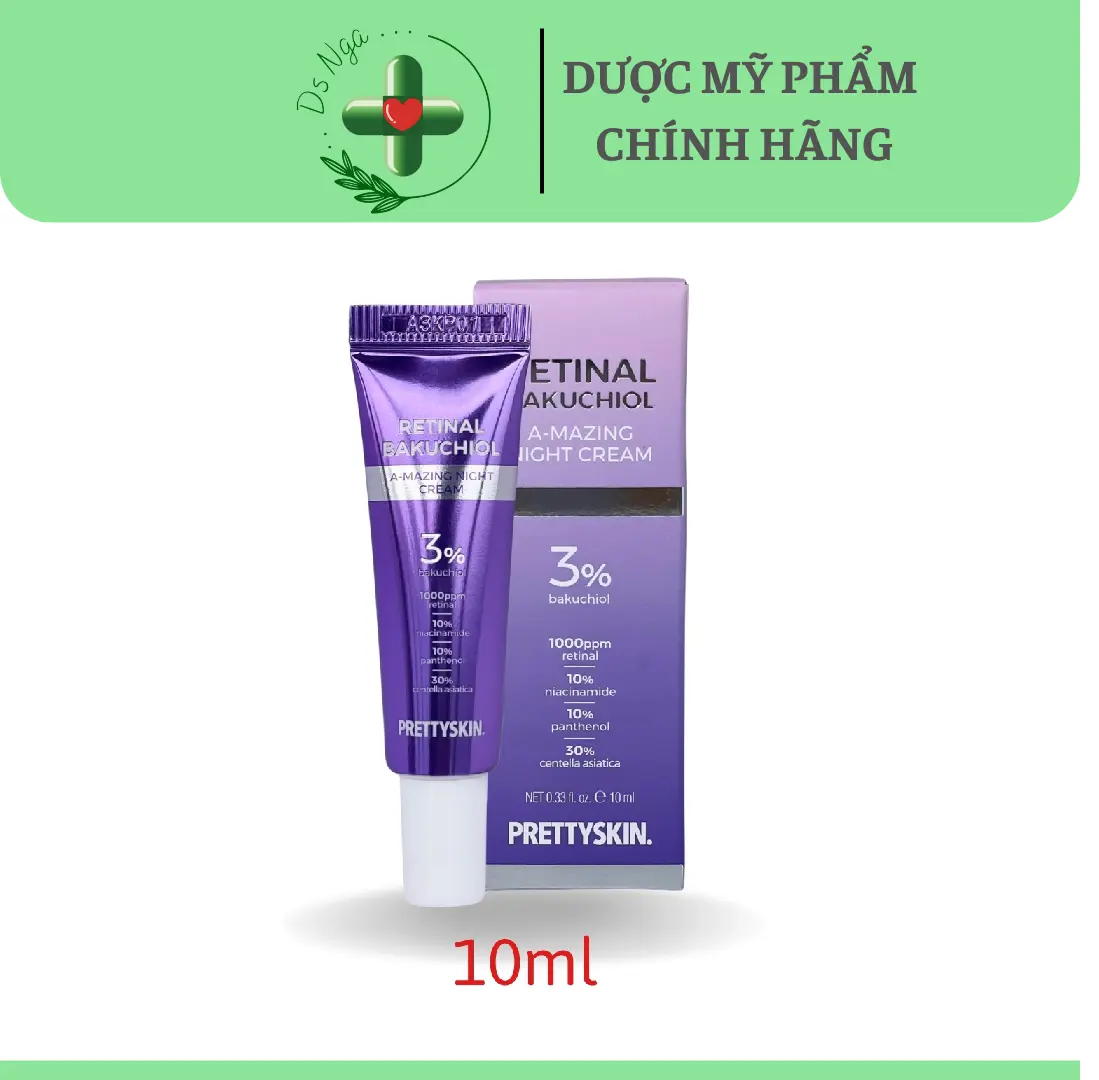 Kem dưỡng căng bóng Retinal 10ml Prettyskin Nhập Khẩu