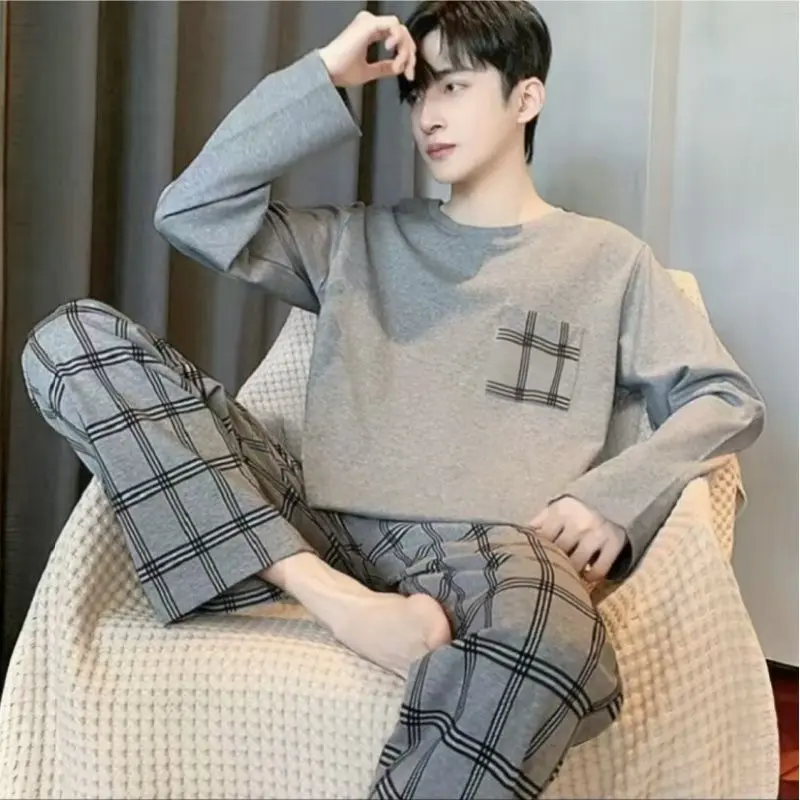 Bộ Đồ Ngủ Nam, Phong Cách Mùa Xuân Và Mùa Thu, Dài Tay, Quần Dài, Thích Hợp Cho Thanh Niên, Trẻ Em Lớn, Học Sinh Trung Học Cơ Sở, Bộ Đồ Học Sinh Hoạt Hình, Bán Chạy Trong 30 Ngày, Bao Gồm Đồ Ngủ, [Số Lượng 1250 Miếng], Bộ Đồ Mùa Thu Và Mùa Đông