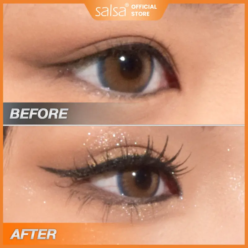 SALSA Everlash Mascara 12H Long-lasting Mascara – Pelentik Bulu Mata | Penebal Bulu Mata | Mascara Waterproof Tahan Lama | Melentikkan dan Memanjangkan Bulu Mata. Maskara Eyelash 2