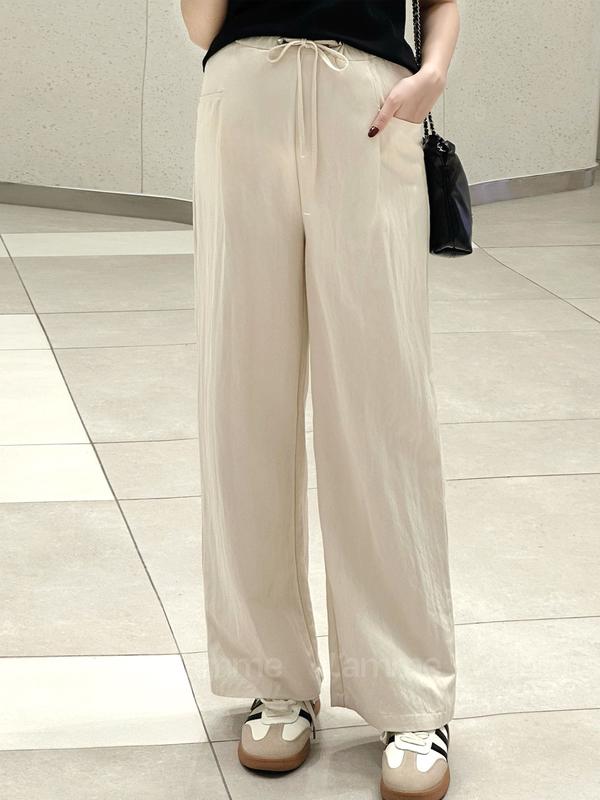[L'AMME] Quần ống suông quần suông ống rộng quần bầu RAYON Pants lưng chun, chất liệu thoáng mát, ít nhăn, kiểu dáng trẻ trung, năng động, dễ phối đồ, phù hợp đi làm, dạo phố