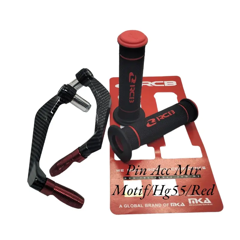 PAKET VARIASI MOTOR PROGUARD KARBON SABIT PLUS + HANGRIP RCB HG55/HG66 HITAM 4