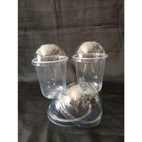 Gambar Gelas plastik oval + tutup 16 oz - tutup datar dari Anugrah Plastik_NEW Kota Surabaya 2 Tokopedia