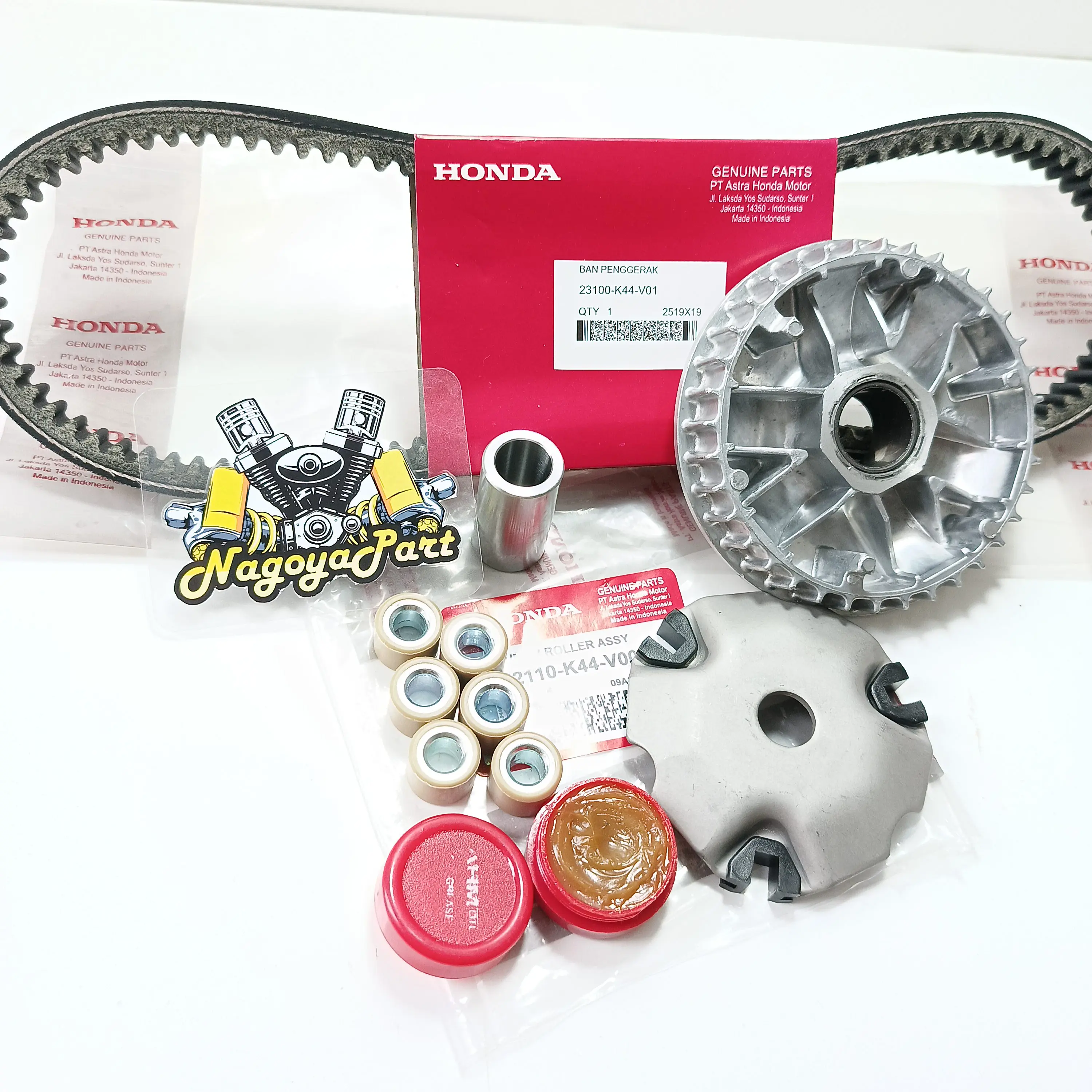 Vanbelt SET Rumah Roller Komplit ( K44 Beat Pop -  Scoopy eSP - Vario 110 LED - Beat street  STATER HALUS ) Motor Motorcycle