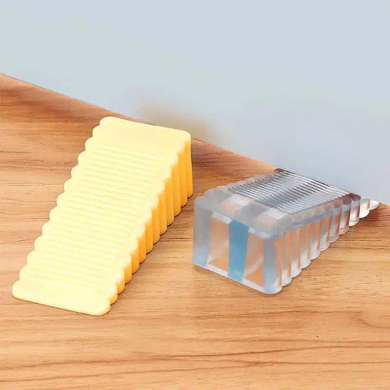 Product Introduction of Silicone Door Stopper Reusable Shock Absorbent Block Wedge Doorstops Door Handle Stopper Home Office Door Anti-collision Stopper 17