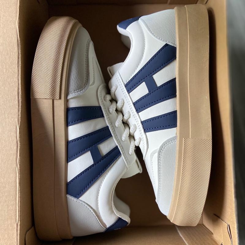 Giày Thể Thao Nữ Chữ Hi G248 Đế Cao Su Sneaker Shoes Da PU Mềm Dáng Bata Đế Bằng Mang Đi Học Đi Làm Đi Chơi