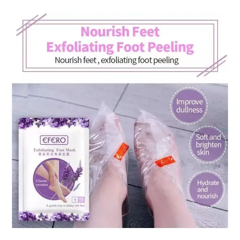 Efero Foot Mask Masker Kaki Perawatan kaki Tumit Pecah dan Kering Pengelupas Kulit Mati 4