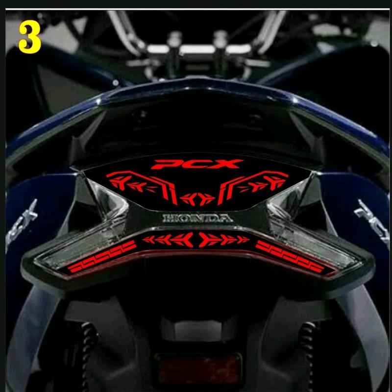 CUTTING STIKER STOPLAMP LAMPU BELAKANG MOTOR PCX 150 / BISA CUSTOM / COD Motorcycle 3