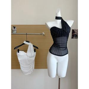 เสื้อชั้นในจุดคลื่นสไตล์ฝรั่งเศส, สาวฮอตเซ็กซี่, เสื้อสตรีฤดูร้อน, แฟชั่น Niche, เสื้ออเนกประสงค์, อินเทรนด์, มาใหม่