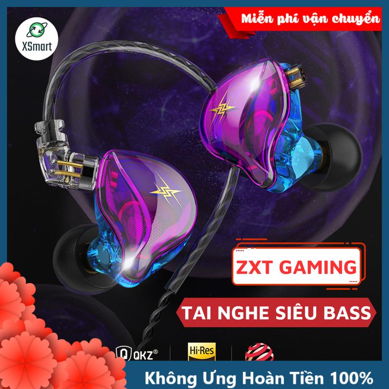 Tai Nghe Nhét Tai Chống Ồn Gaming QKZ ZXT NEW 2024 VIP BASS Âm Thanh Cực Chất Nghe Nhạc