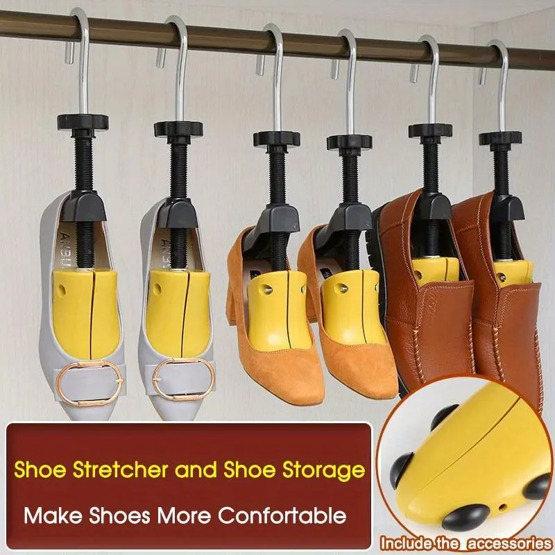 Adjustable Shoe Tree Stretcher, 1 Count Expander Shoe Trees, Plastic Shoe Stretcher for Flats Pumps Boots, Shoe Care & Accessory Tool 4