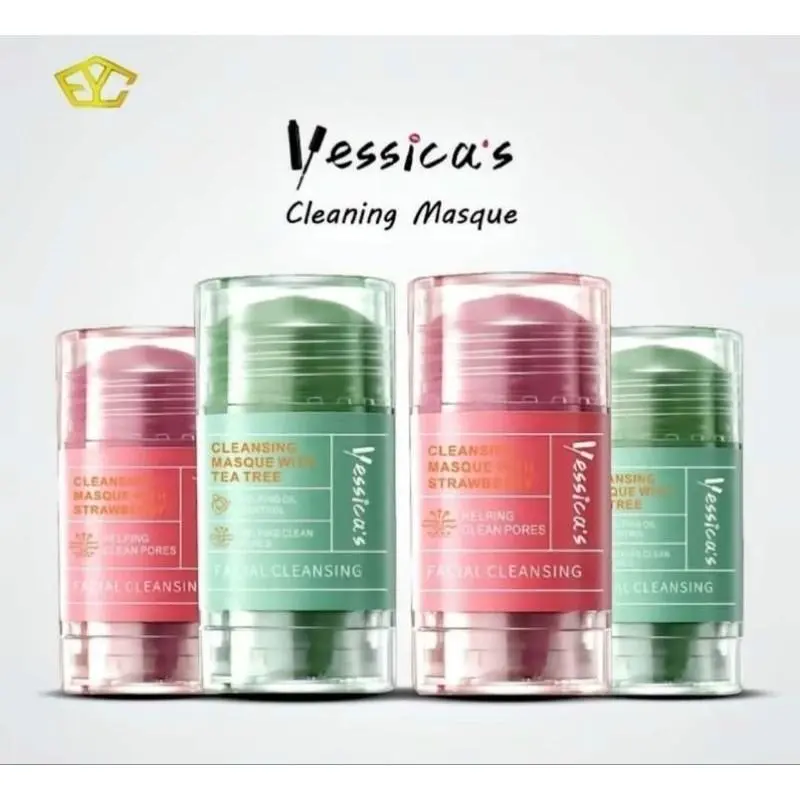 YESSICA’S CLAY STICK MASK CLEANSING MASQUE WITH TEA TEE STRAWBERRMY Berminyak