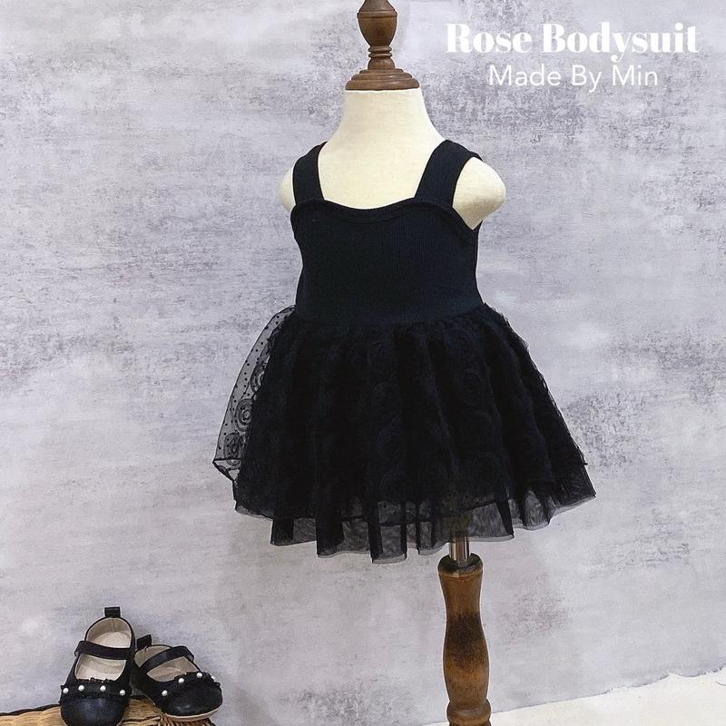 Suit váy hoa hồng thiết kế cho bé gái 4