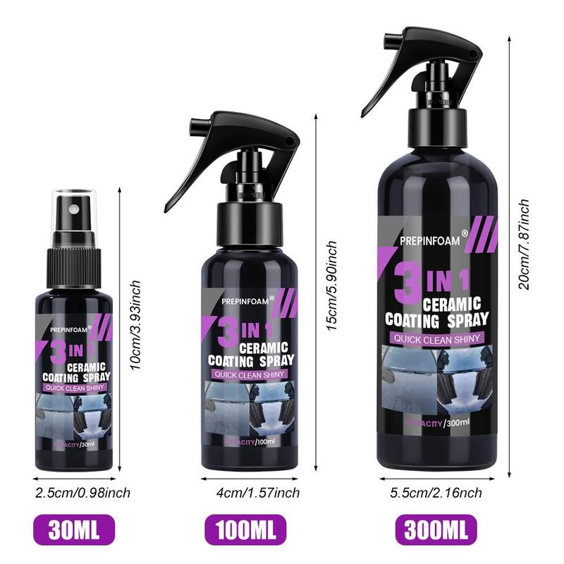 Product Introduction of 3 in 1 Car Ceramic Nano Coating Liquid, Nano Crystal Hydrophobic Layer Polishing Paint Coating Agent, Car Polish Nanos Coatings 1
