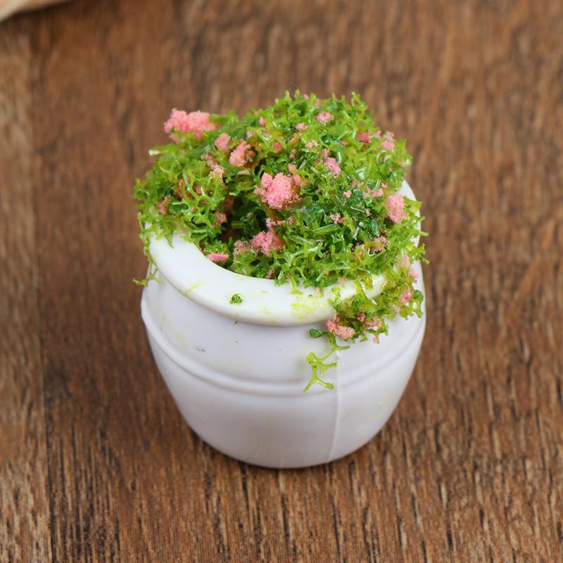 Product Introduction of [zfe]1:12 Dollhouse Mini Furniture Accessories Mini Green Plant Bonsai Flower Pots 16