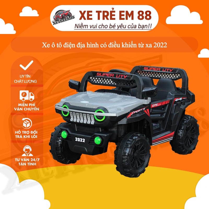 Xe ô tô điện địa hình có điều khiển từ xa 2022 cho bé full hộp Toy Đồ Chơi
