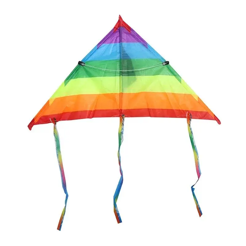 Rainbow Kite Flying Toys for Children Kites Handle Line Outdoor Sports Kites Professional Wind Kites with Kite String Kids Toy