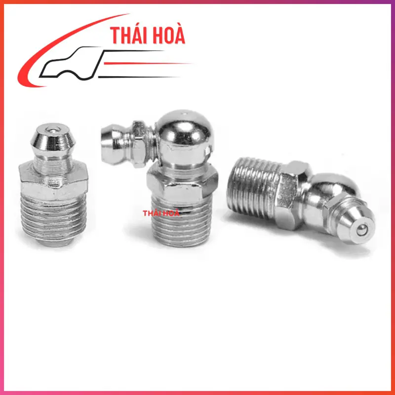 Đầu bơm mỡ bò, ốc bơm mỡ bò kích thước 6, 8, 10, 12mm