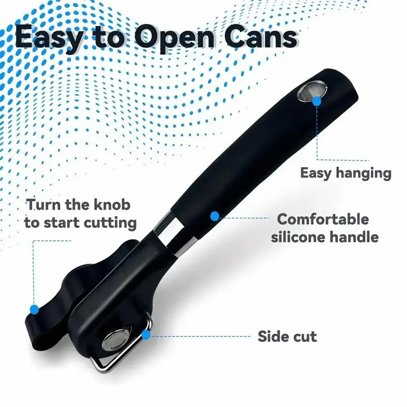 Manual Can Opener, 1 Count Portable Labor-saving Can Opener, Multifunctional Can Opener for Home Kitchen Dormitory Picnic 3