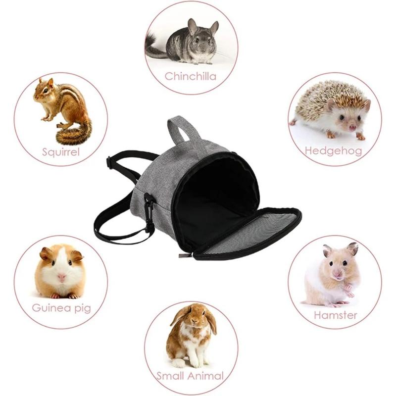 Product Introduction of Durable Hamster Carrier Travel Bag Portable Breathable Small Pet Carrier Sling Bag Hedgehog Bag Rabbit Cage Ferret Carrier Bag 7