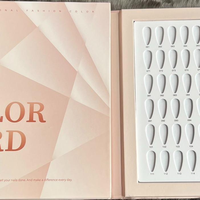 Sổ bảng mẫu nail 120 nail nhiều màu 2