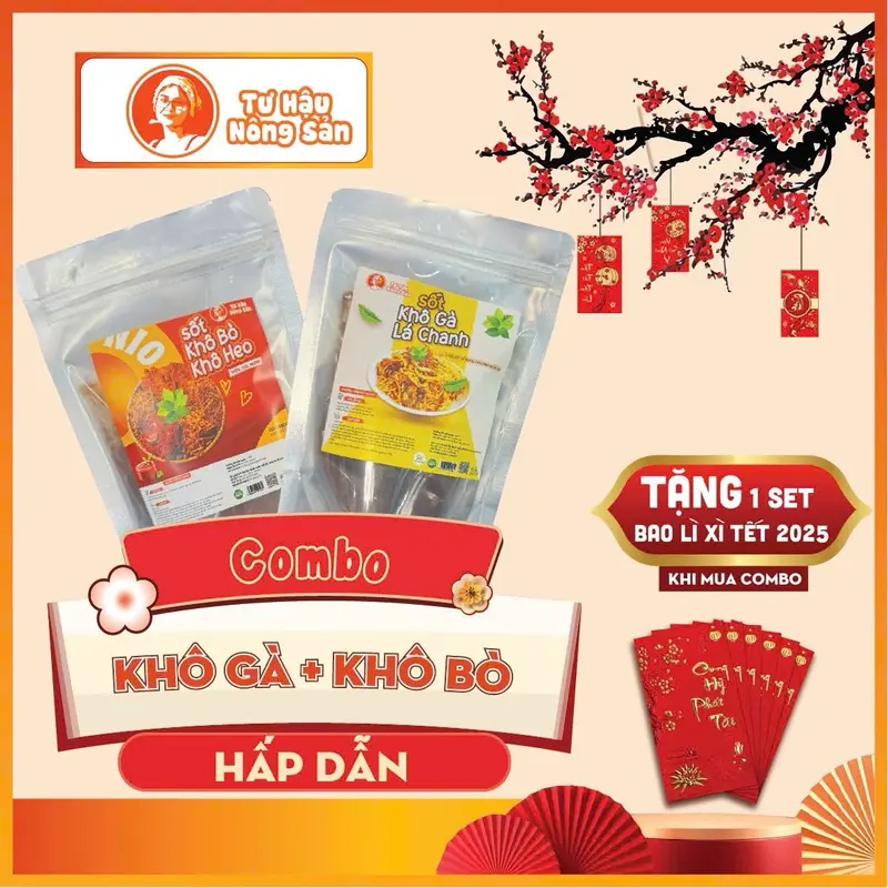 Combo Hấp Dẫn : 1 Sốt Khô Bò + 1 Sốt Khô Gà Tặng 1 Muối Chấm Đặc Biệt 0