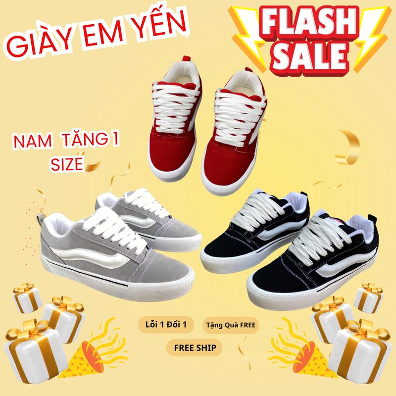Giày Thể Thao , Giày Wánss Béo Nam Nữ , Size 36-45 Tăng 1 size , Tăng Chiều Cao 3.5 cm , Dễ Đi Dễ Phối Đồ Sneaker Nhung Đế Bằng Shoes