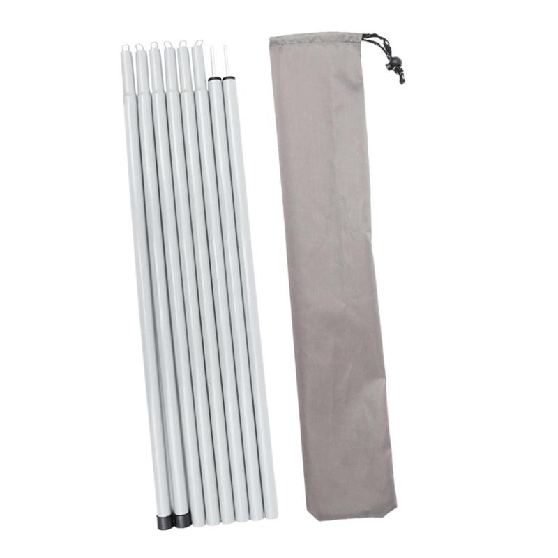 Tarp Poles Adjustable Tent Poles Tarpaulin Thickened Heavy Duty Outdoor Shelter 2