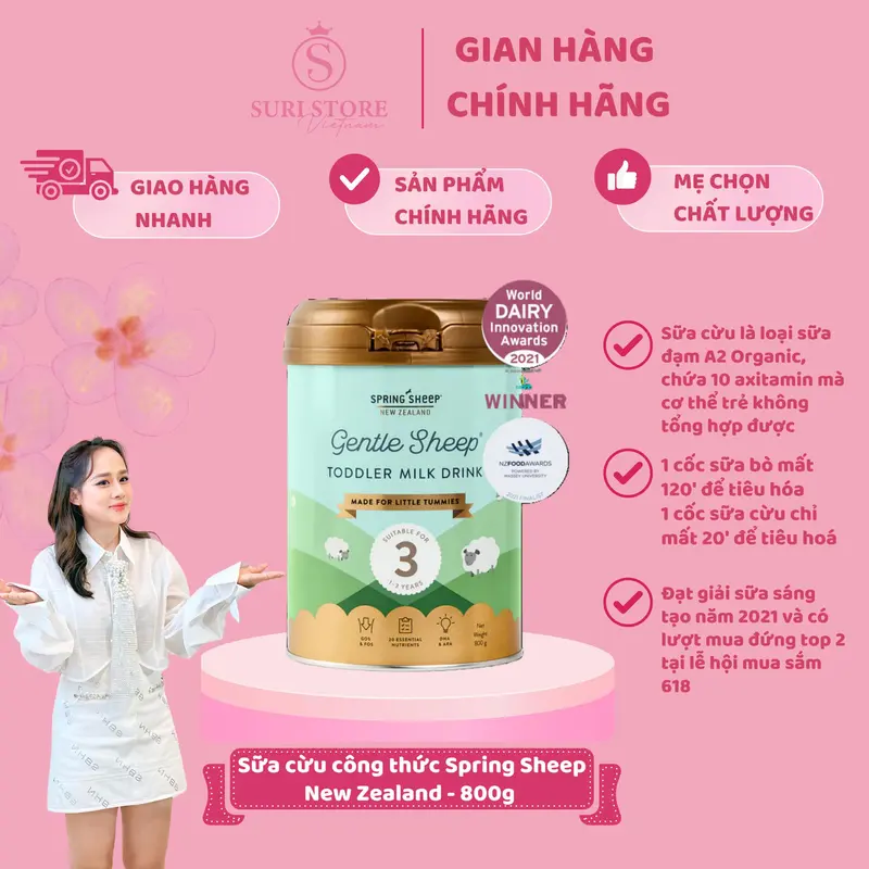 SURI STORE HN - Sữa cừu Spring Sheep New Zealand - Lon 850g 0