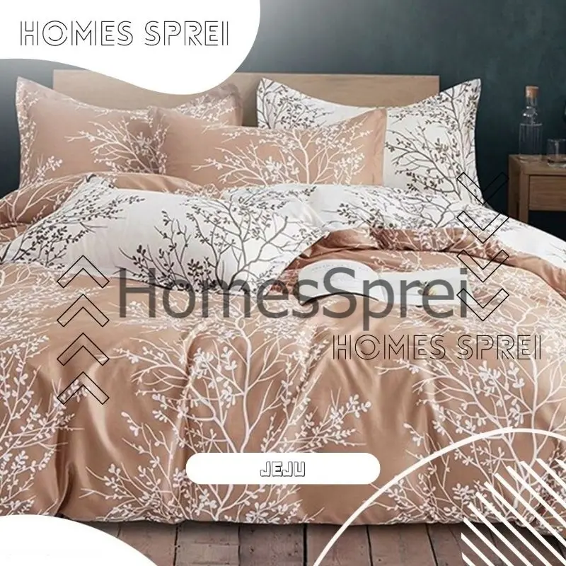 Promo Bedcover Only / Selimut Saja Size 200 x 220 180 x 220 120 x 220 Jeju Series Motif Best Sellet Katun Halus Anti Luntur 5
