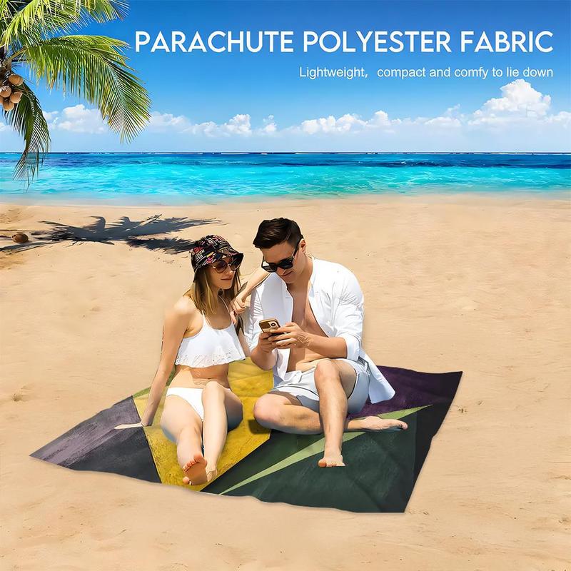 Abstract Geometric Pattern Beach Towel, 1 Count Lightweight Quick Drying Towel, Soft Absorbent Towel for Home, Outdoor Sports, Yoga, Travel, Camping, Picnic 6