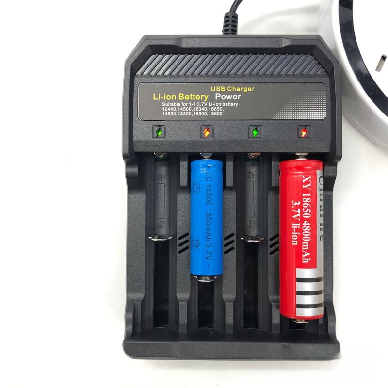 Product Introduction of 18650 Charger Usb Four Slot Lithium Battery Smart Charger 3.7v Battery Four Charge Fast Charge 16