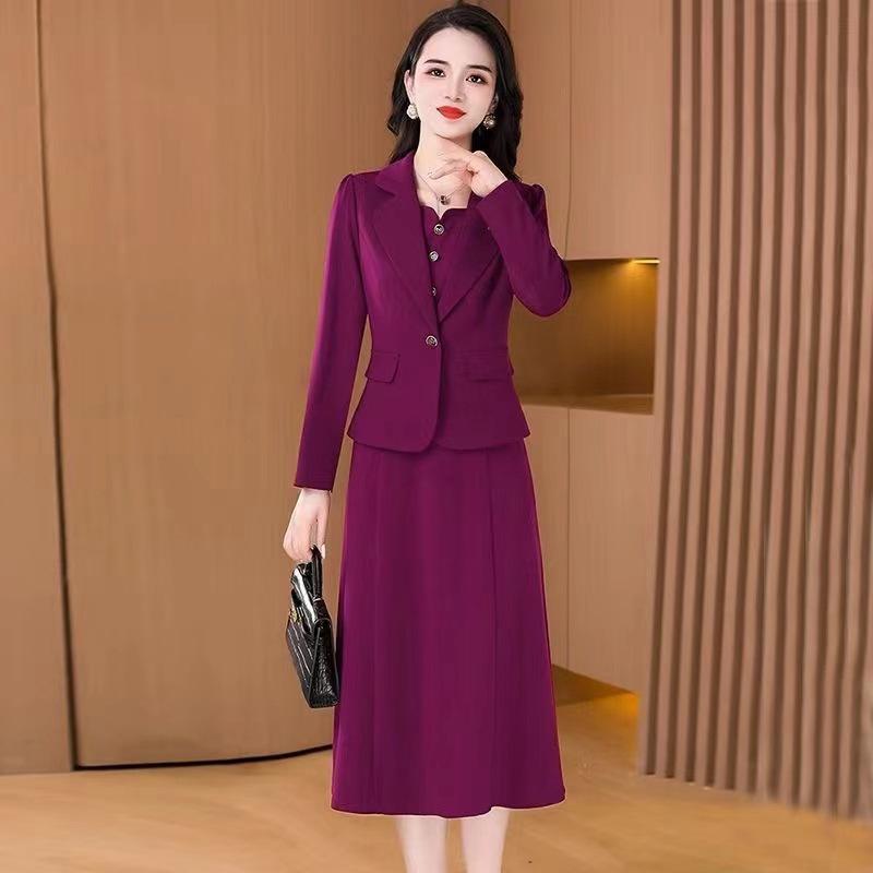 Váy Phù Hợp Với, Thích Hợp Cho Mùa Thu Và Mùa Đông, Thanh Lịch Và Bó Sát, Thích Hợp Cho Tiệc Cưới Và Bữa Tiệc, Áo Khoác Phù Hợp Với Bánh Mì Nướng, Bộ Đồ Hai Mảnh Nữ 3