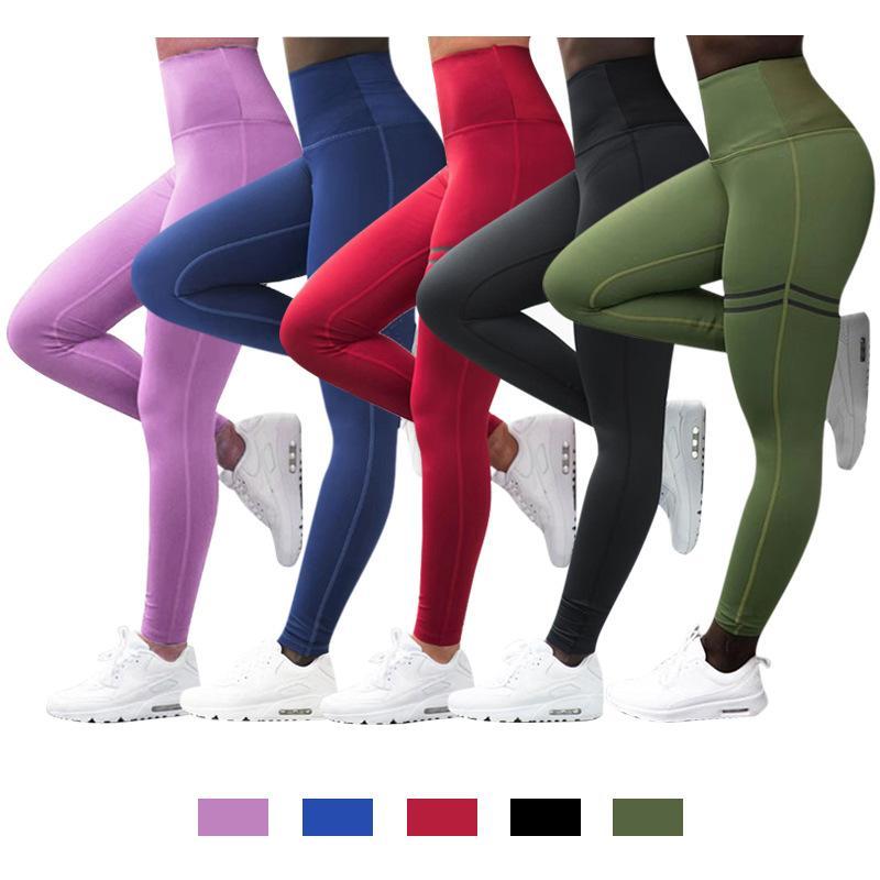 Product Introduction of Fashion Women High Waist Yoga Sport Leggings Exercise Running Pants Stretchy Fitness Workout Tights Leggings 14