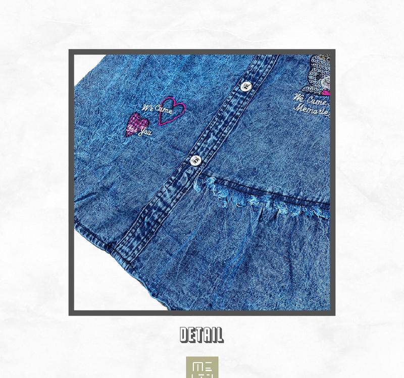 Product Introduction of Luisa Skirt | 6-13 Tahun Rok Jeans Anak Perempuan Motif Beruang 25