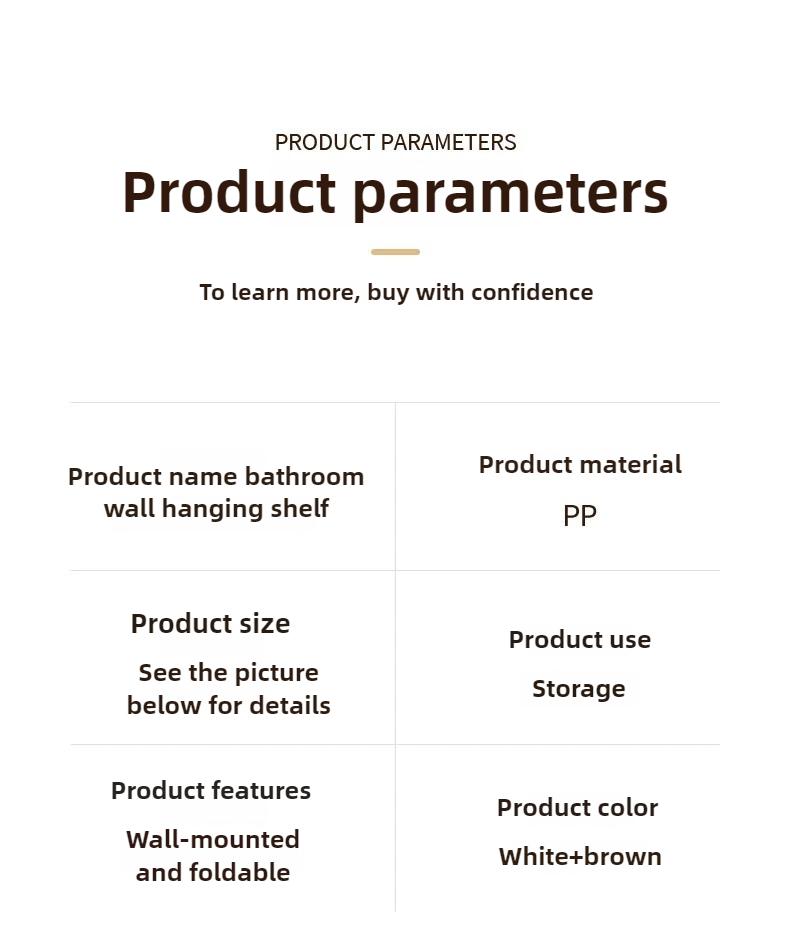 Product Introduction of Punch-Free Bathroom Storage Rack Dustproof Wall Hanging Organizer Cosmetics and Washstand Multi-Layer Shelf Wall-Mounted 17