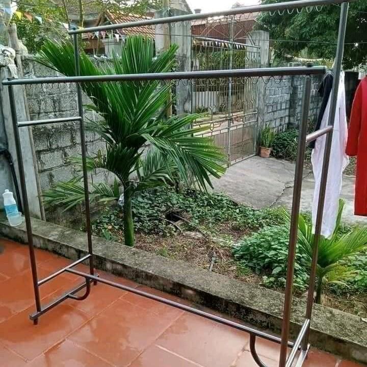 giá phơi quần áo 2 tầng chất liệu inox và sắt sơn tĩnh điện 1