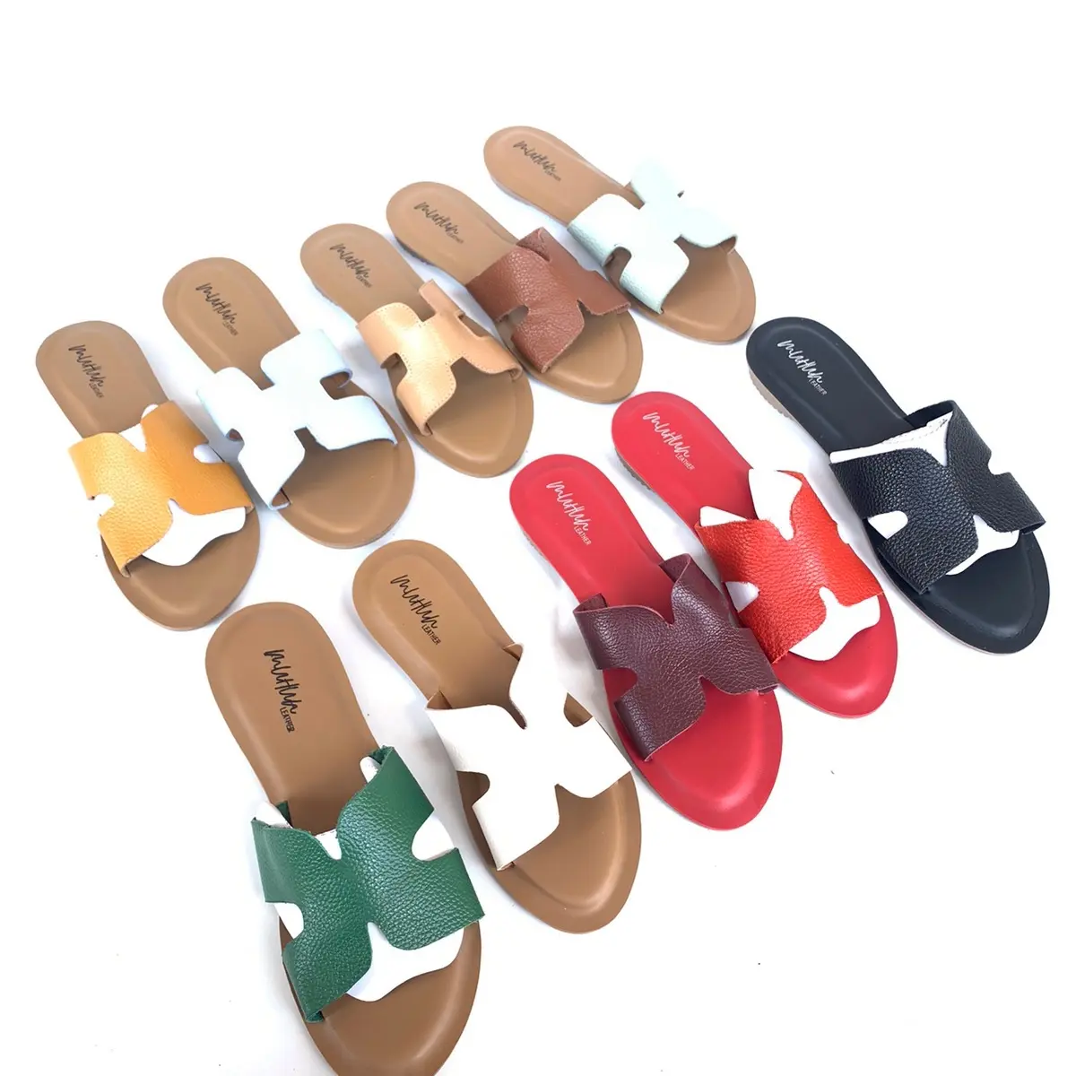 MuhunLeather - Sandal kulit wanita | Sandal Papirut | HS flat | sandal Sandal kulit Garut Perempuan