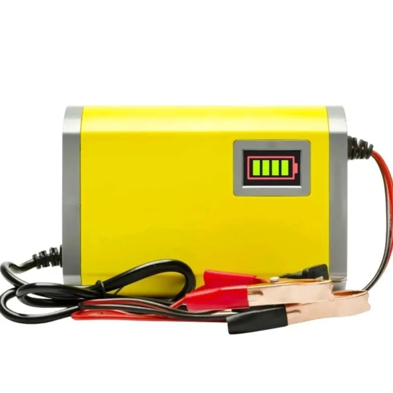 【Dari Jakarta FAST】 KONGDO Charger Aki Portable 12V 2A/Charger Aki 12V3AH-20AH Charger Aki Portable 12V 2A Alat Cas Aki /Car Truck Motorcycle Battery Charger 12V 2A 2 Varian LED 1