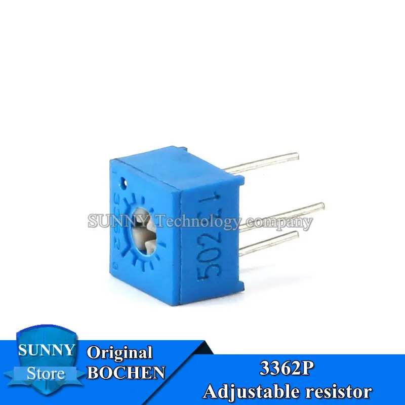 10Pcs Original 3362P Single-turn precision adjustable resistor 500 101 201 501 102 502 103 203 503 204 504 potentiometer 50R 100R 200R 500R 1K 5K 10K 20K 50K 200K 500K New Original