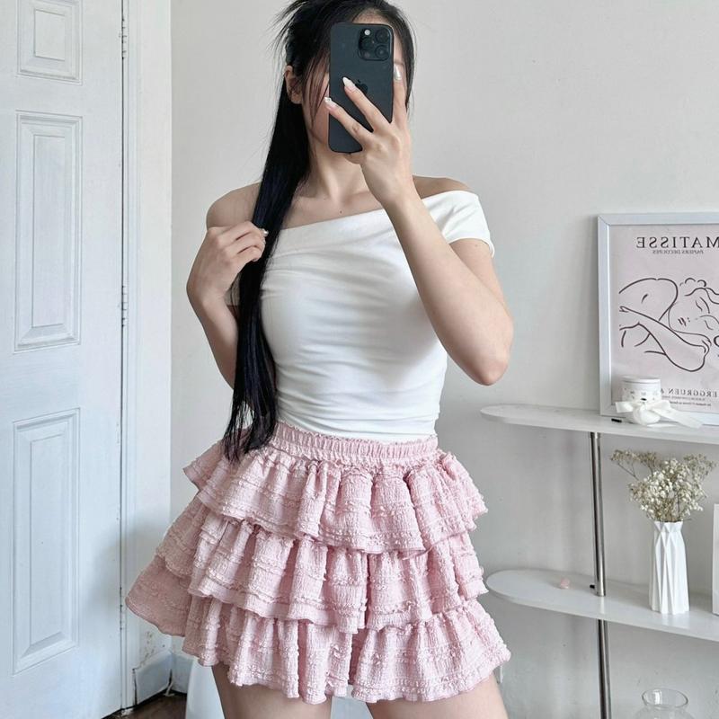 Chân váy REN 3 TẦNG xoè dễ thương 3